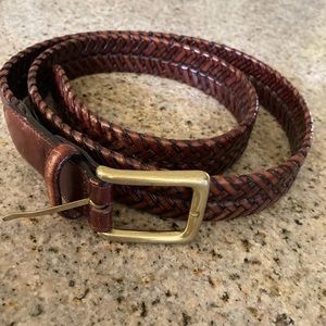 Brighton Vintage Brown Leather unisex belt 36